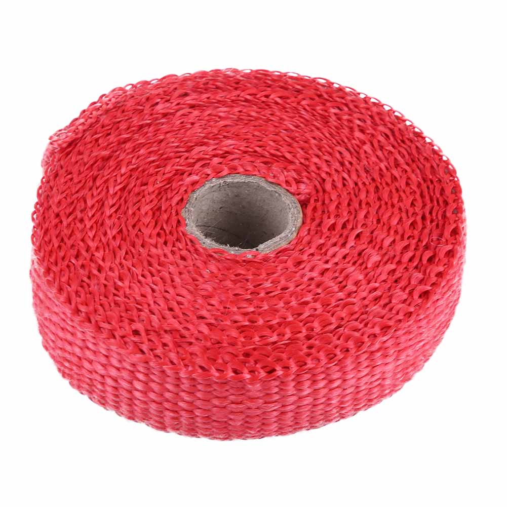 5m Auto Isolierband Auspuff Hitzeschutzband mit 4 Edelstahl Kabelbindern