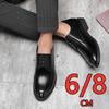Herren Rindsleder Formelle Kleiderschuhe 6cm/8cm Höhenerhöhung Versteckte Aufzugschuhe Weiche Bequeme Schnürschuhe Büro Business Schuhe