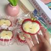 Red Apple Strawberry Egg Tart Strawberry Cream Bar Squishy Stress Relief Toy Sensory Toy For Kids Adults Anxiety Relaxation