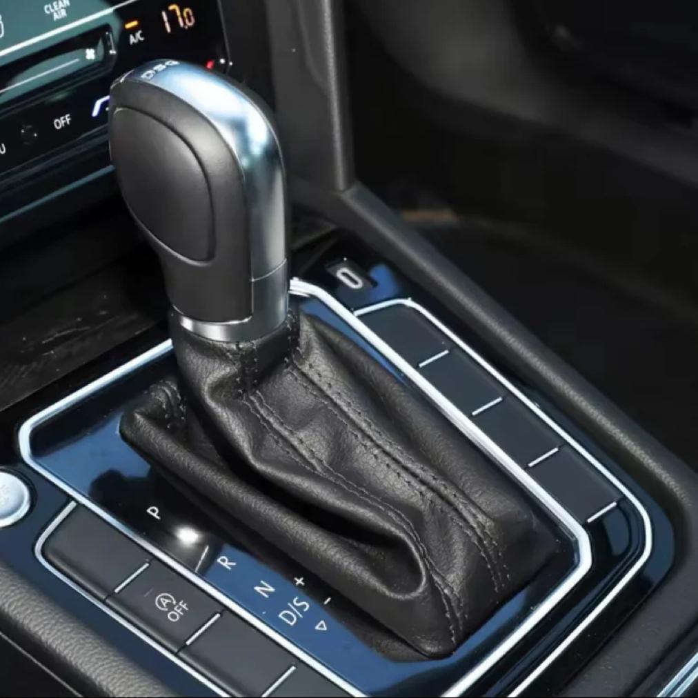 Automatic Car For Volkswagen Passat B8 2016-2018 Gear Shift Knob Stick Pen Lever Shifter Gaiter Boot Collar Silver Frame Cover