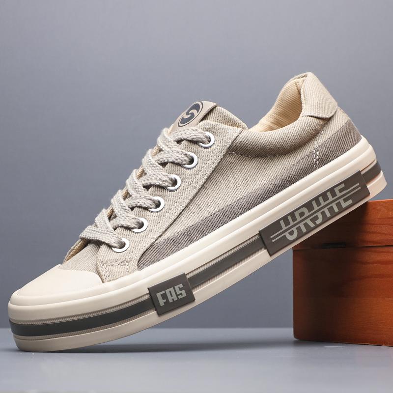 

Fashion 2025 New Men s Summer Canvas Shoes Cloth Breathable Casual Popular Fashion Flat Fashion Wear-Resisting Casual Shoes SS25837 38 хаки