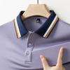 New Men's Business Casual Short Sleeved Shirt Solid Color Polo Shirt Fashionable Breathable Comfortable Versatile Top