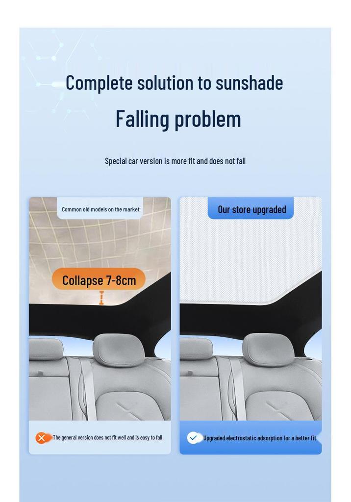 Nio & Lixiang Models Electrostatic Sunroof Shade for EC6, EC7, ES6, ES7, ET5, ET7, L60