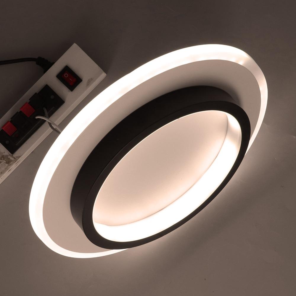 85-265V Wide Voltage LED Ceiling Light Black Finish Ceiling Lamp LED Flush Mount Light  Garage