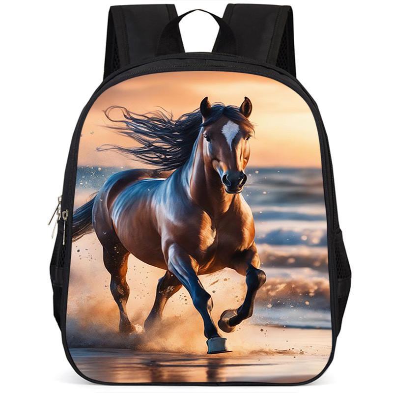 Durable Large Capacity 15-inch Oxford Cloth School Backpack For Kids Unisex