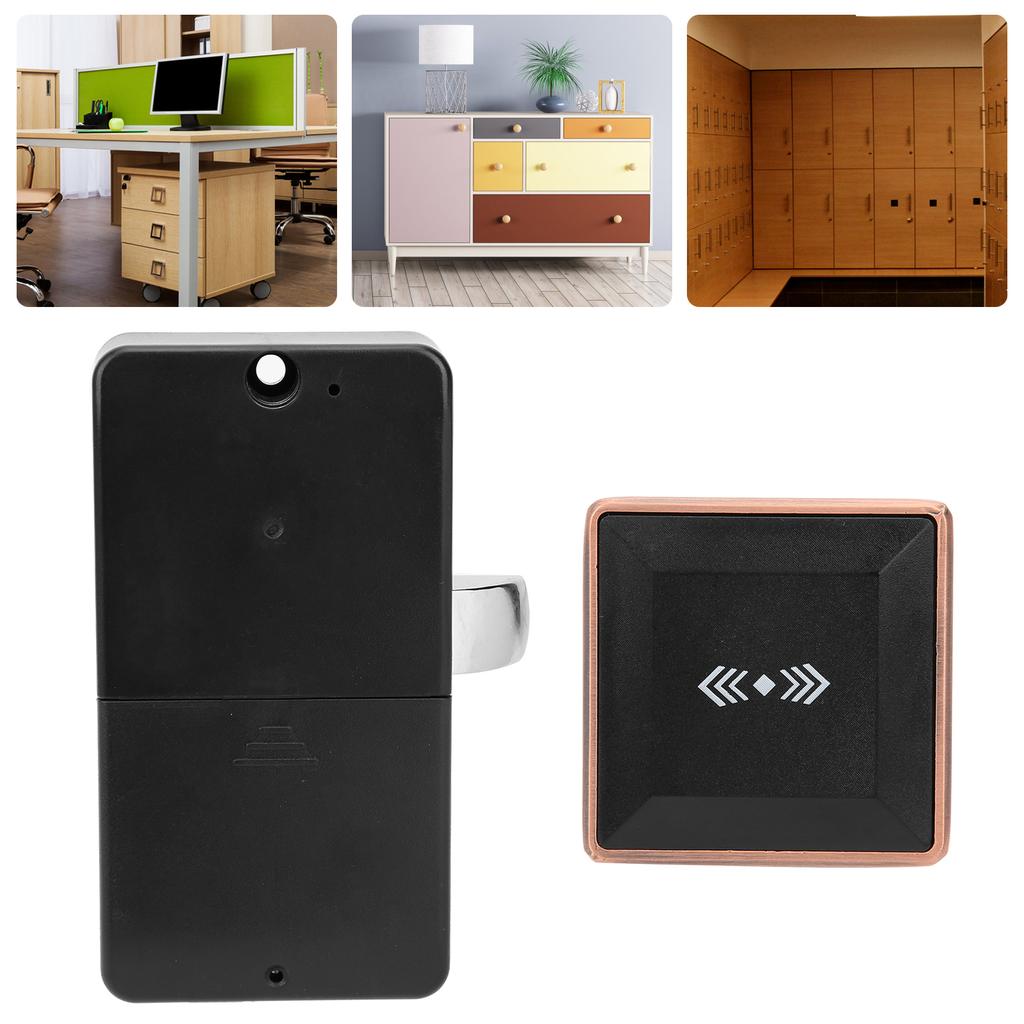 Electronic Induction Lock Smart Keyless ID Card Unlock for File Cabinet Locker Sauna
