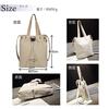 [Angel Moon] Canvas Tote Bag, 2-way, Drawstring, Crossbody, Shoulder Bag, Natural, Relaxed Fit, Women's, Office, Casual, Sub-bag, Tablet, Zipper Closu