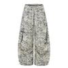 Womens Gradient Striped Sweatpants Loose Wide Leg Drawstring Joggers Streetwear Jazz Dance