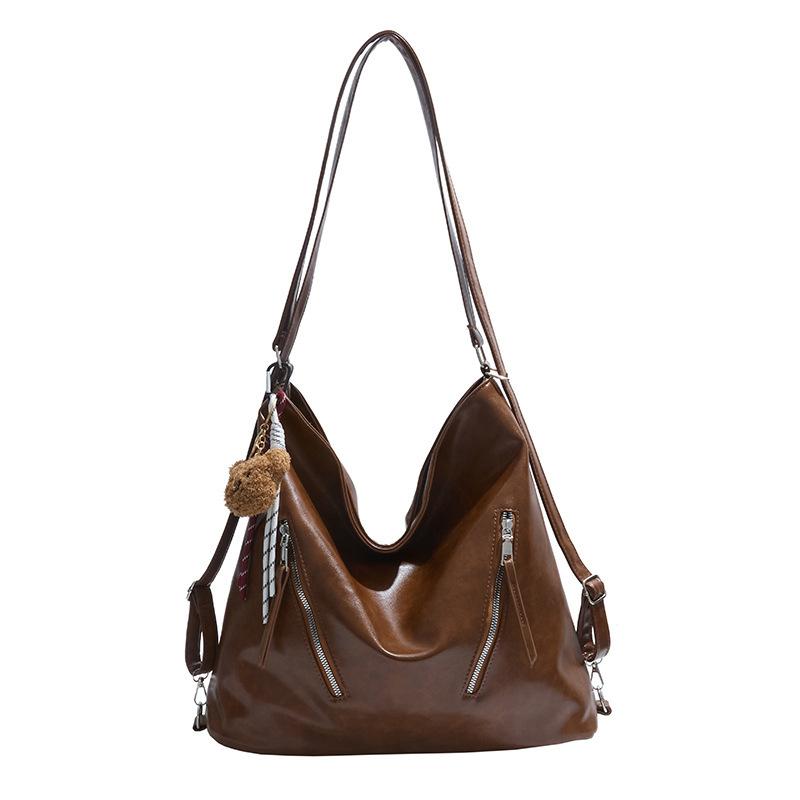 Trendy and Fashionable Large-capacity Shoulder Bag Korean Version Niche Design Backpack Women's 2025 New Commuter Tote Bag