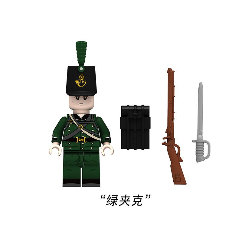 CALDO Guerra Napoleoniche Militari Soldati Figure Cavaliere Medievale Esercito Britannico Francese MOC Blocchi da Costruzione Mattoncini Giocattoli Regali
