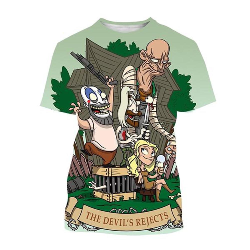 Horký Výprodej Kapitán Spaulding Vtipné 3D Potisk Tričko Dům 1000 Mrtvol Pánská Móda Hip Hop Harajuku Styl Top Streetwear Dítě