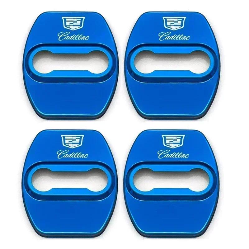 

4Pcs Car Door Lock Cover Protection Stickers Logo Decals Auto Interior Accessories for Cadillac CTS Escalade ATS XT6 CT5 CT6