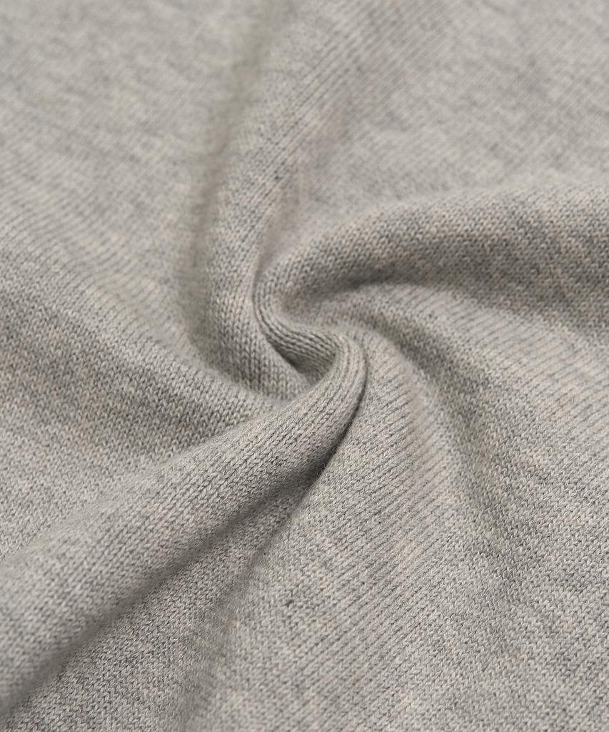 Toffee Cutoff Round Neck Cardigan (Grey)
