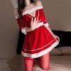 Sexy Christmas Maid Lingerie: Passionate Quick-Release Battle Robe Set 2493
