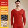Men's V-Neck Cashmere Silk Velvet Thermal Underwear Set