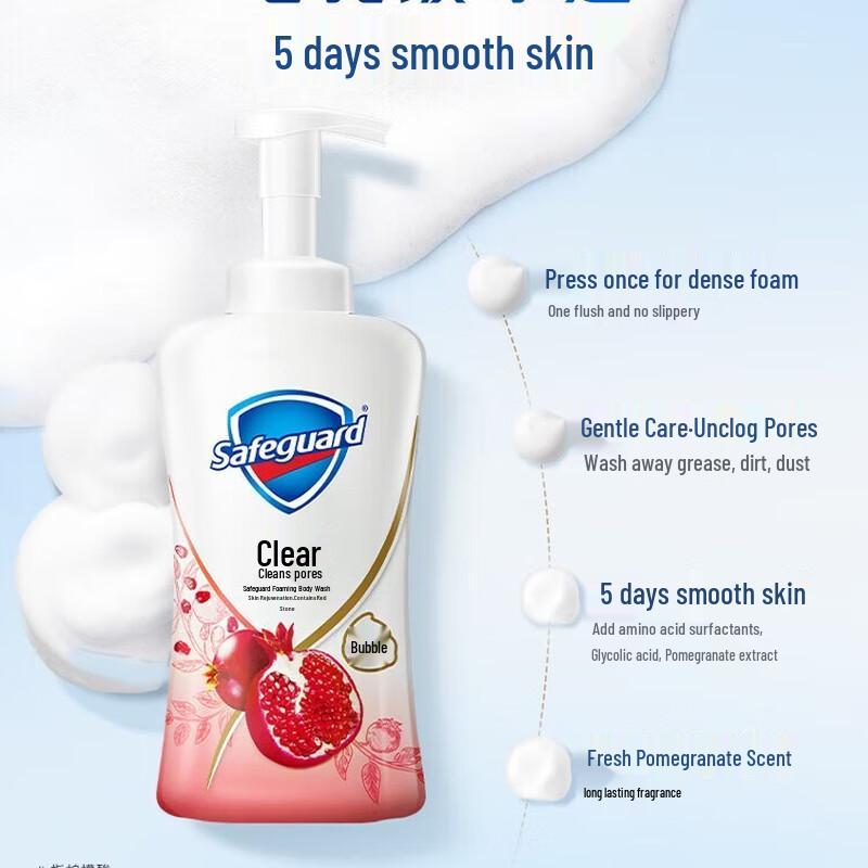 

Safeguard Revitalizing Pomegranate Foam Body Wash