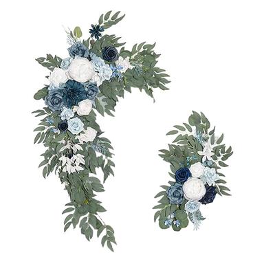 Květinová sada pro svatební oblouk 70x50cm 50x25cm Umělá hedvábná květinová girlanda Vnitřní a venkovní dekorace