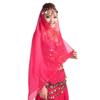 Chiffon Belly Dancing Scarf Solid Color Women Headdress New Indian Dance Headband  Show Costumes