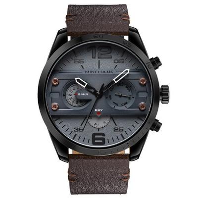 [MINIFOCUS] MINIFOCUS Leather Band Multi-Function Men's Watch MF0068G05