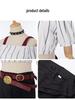 Jujutsu Kaisen Hoshikage Kira Off-Shoulder Cosplay Set: Cropped Top, Black Trousers, Belt & Accessories