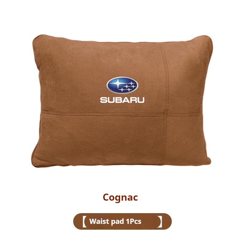 For Subaru STI Brz Wrx Xv Ascent Forester Outback Impreza Legacy Suede Car Headrest Neck Support Seat Lumbar Cushion Neck Pillow erg3