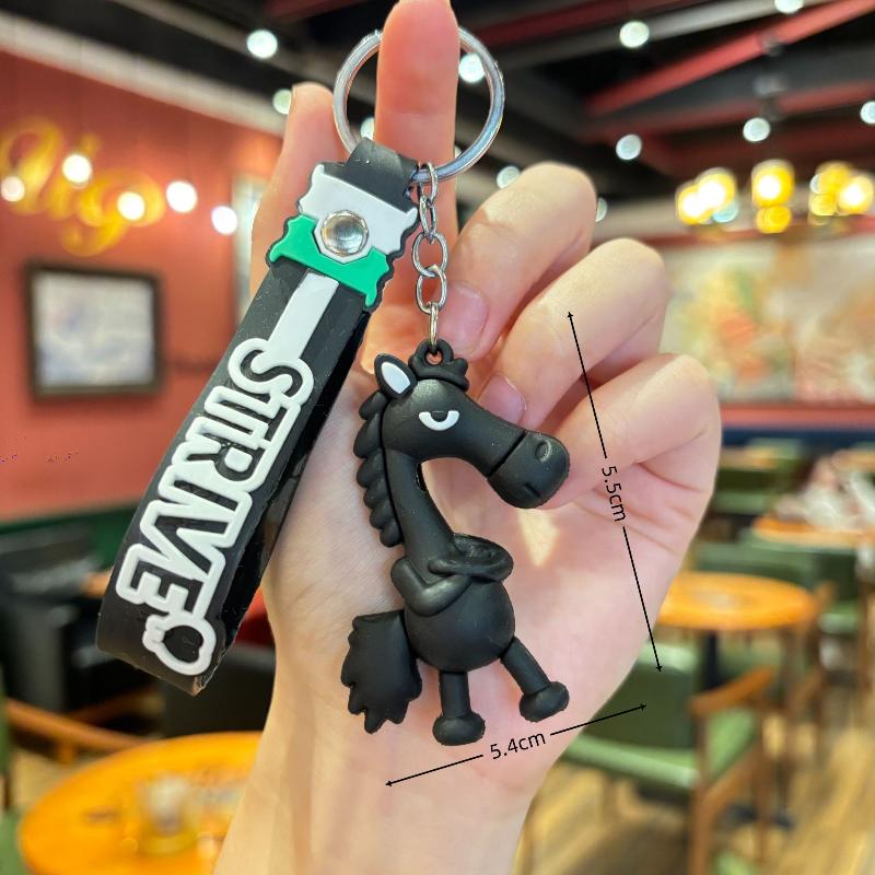 Мультяшный кулон-пони Брелок Креативный талисман-лошадка Зодиака Брелок Подвеска на рюкзак Подарки на год