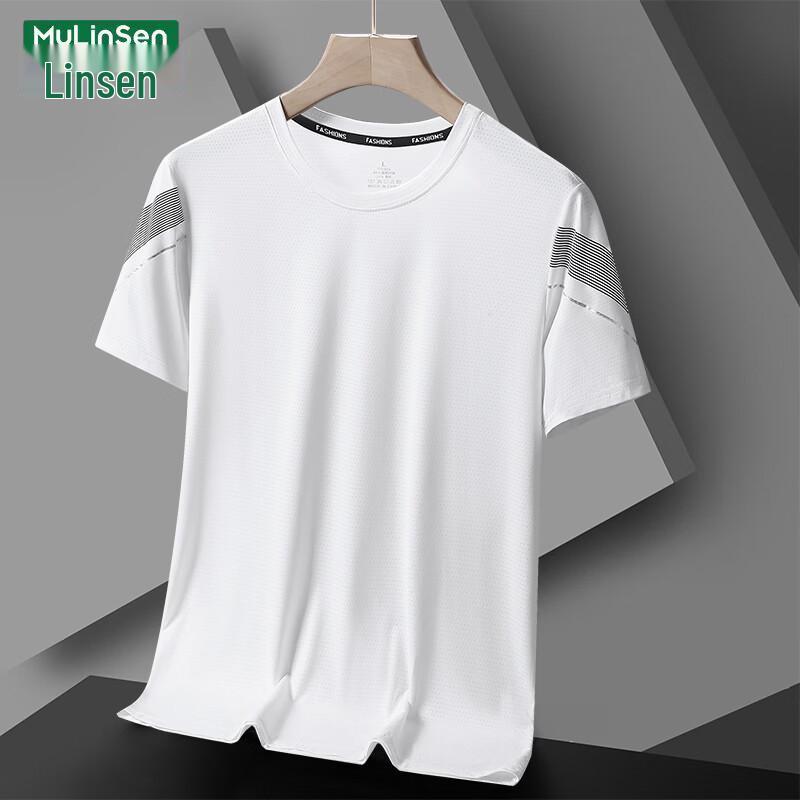 MULINSEN Ice Silk Quick-Dry Printed T-Shirt 4XL