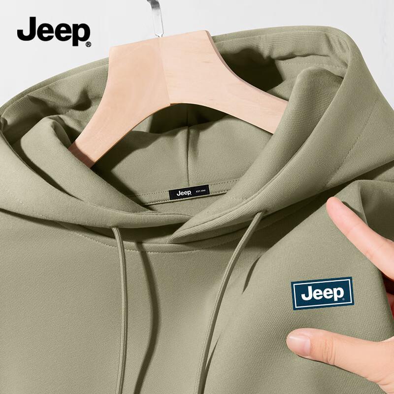 Jeep Men's Heavyweight Hooded Sweatshirt