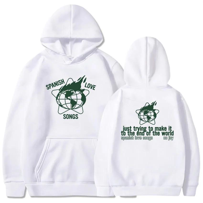 Felpe grafiche No Joy Spagnolo No Joy Felpe Harajuku Donna Inverno Felpe con cappuccio Stampate Roupas Femininas Ragazze