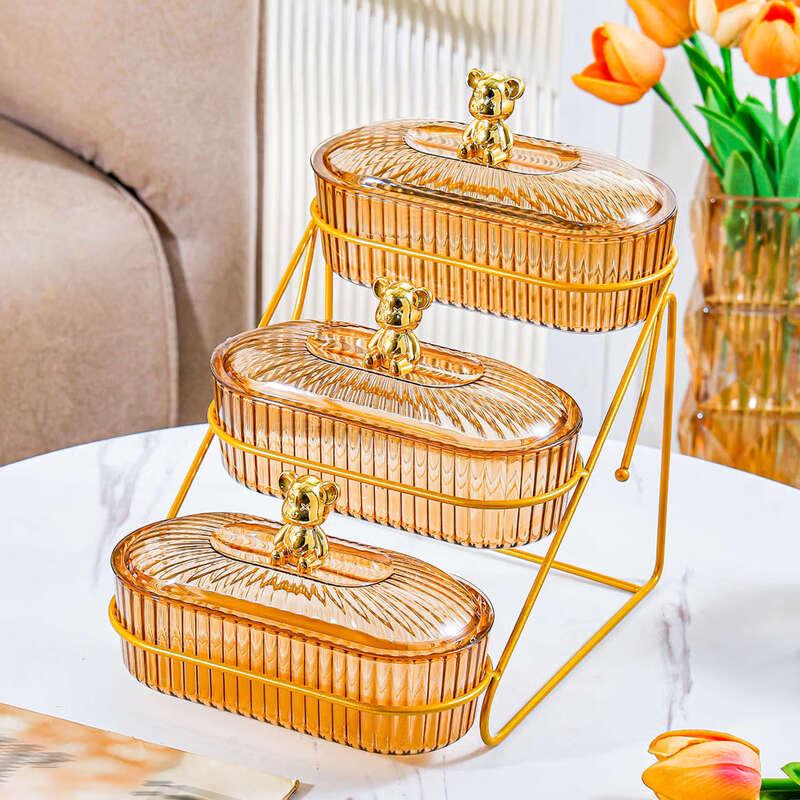

Multi-Layer Melamine Oval Fruit and Snack Platter