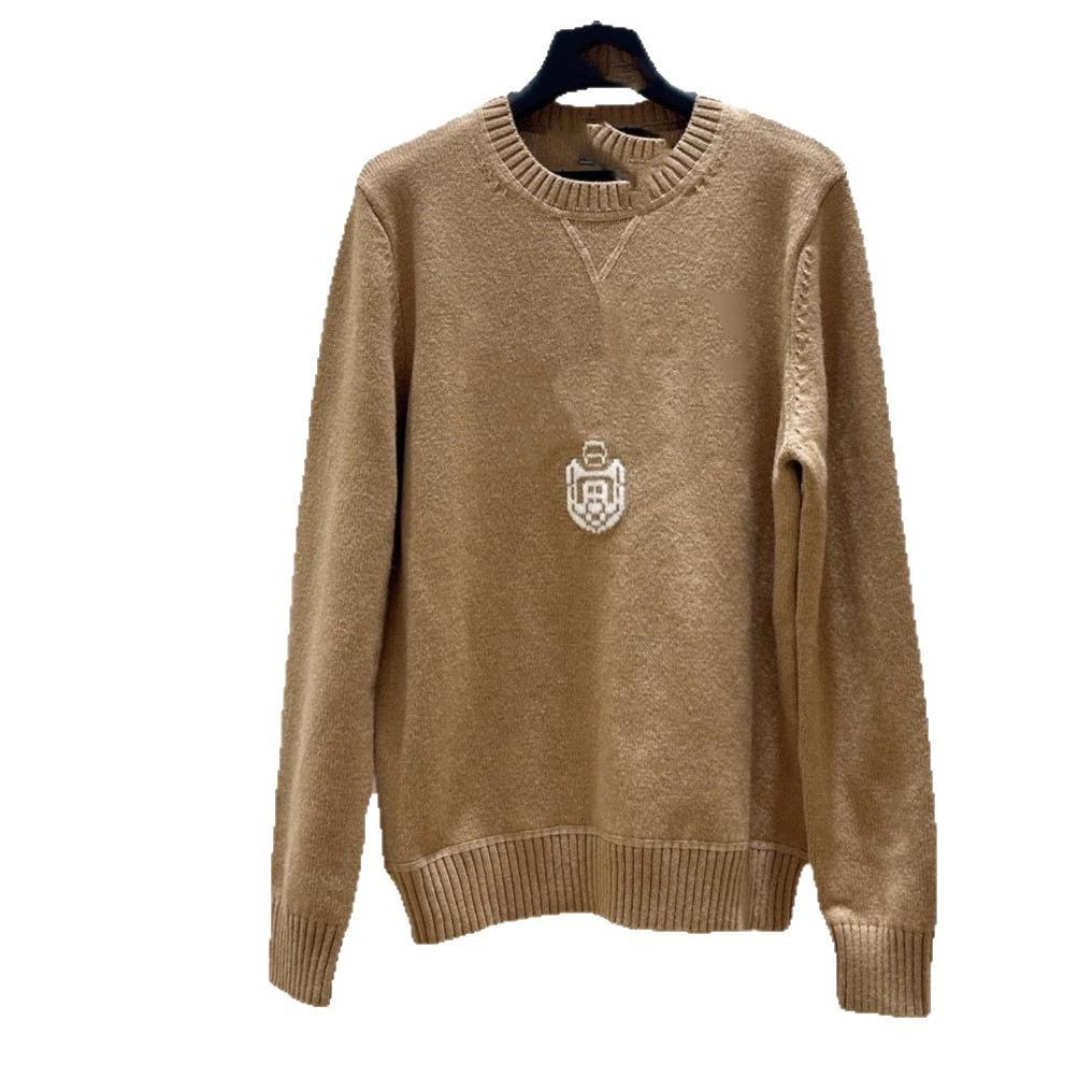 Nanyou 25 A/W Classic Letter Cashmere Knit Sweater - Loose Fit, Versatile, Logo Jacquard