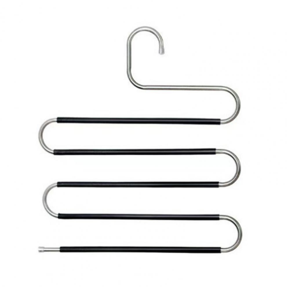Stainless Steel Pants Rack Multi-layer Coat Hanger Organizer Strong Load-bearing Multi-Functional Hanger Trouser Storage Rack