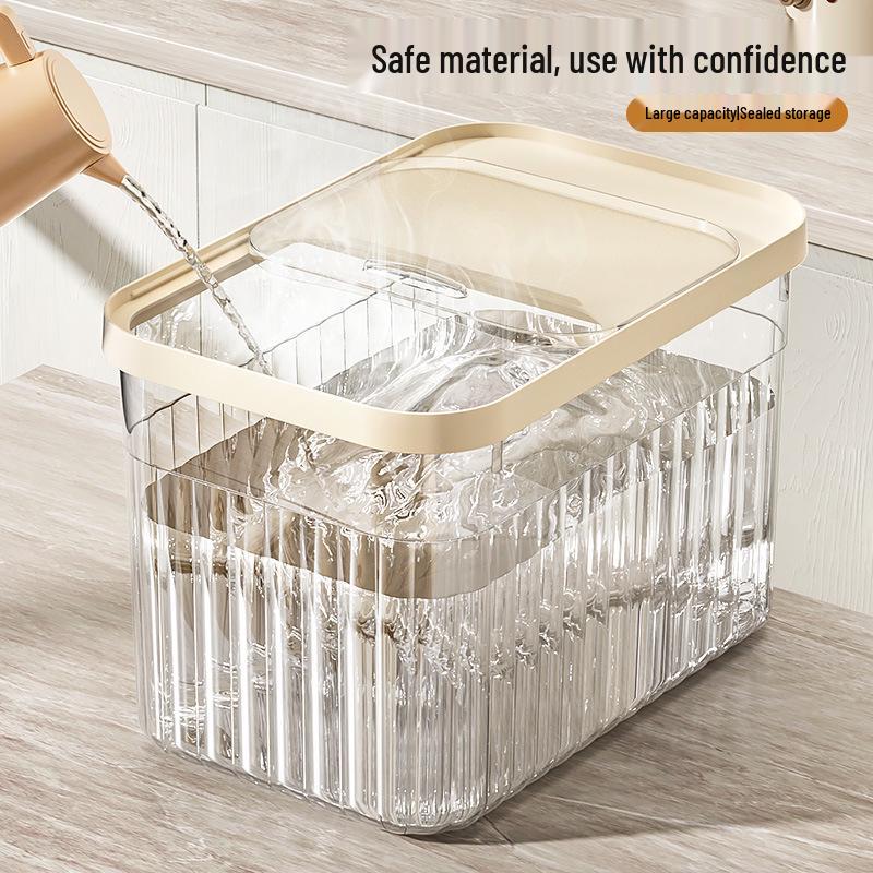 Moisture & Insect-Proof Large Capacity Rice Storage Container | Food Grade, Sealed Grain Box