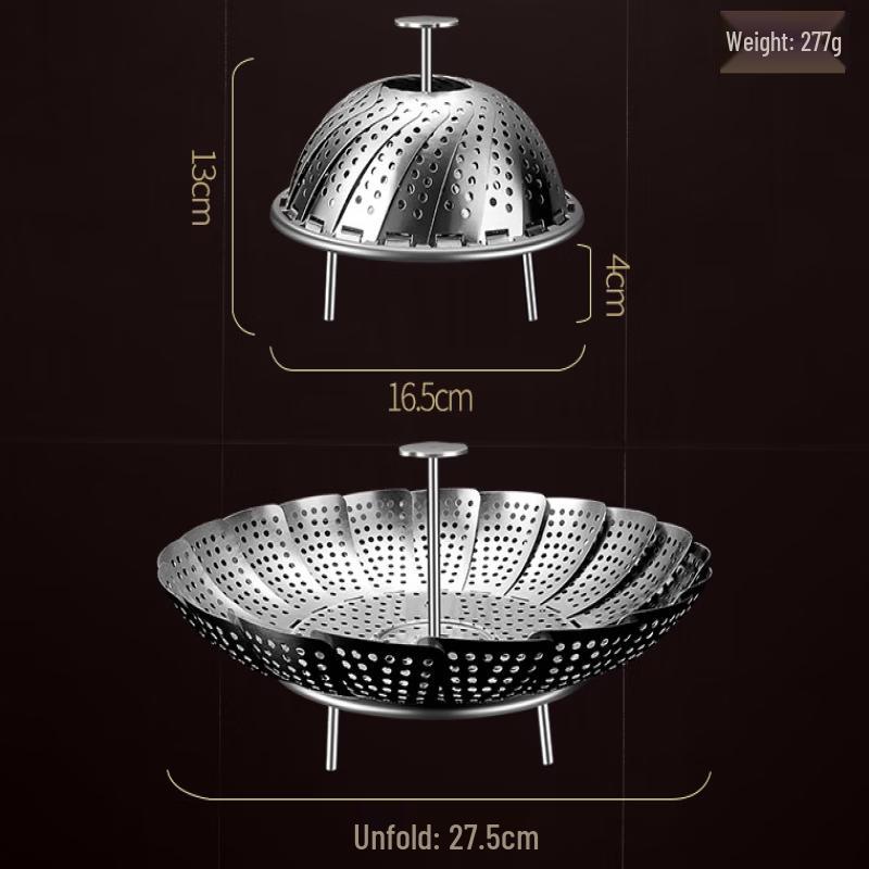 

Multipurpose Stainless Steel Steamer Rack