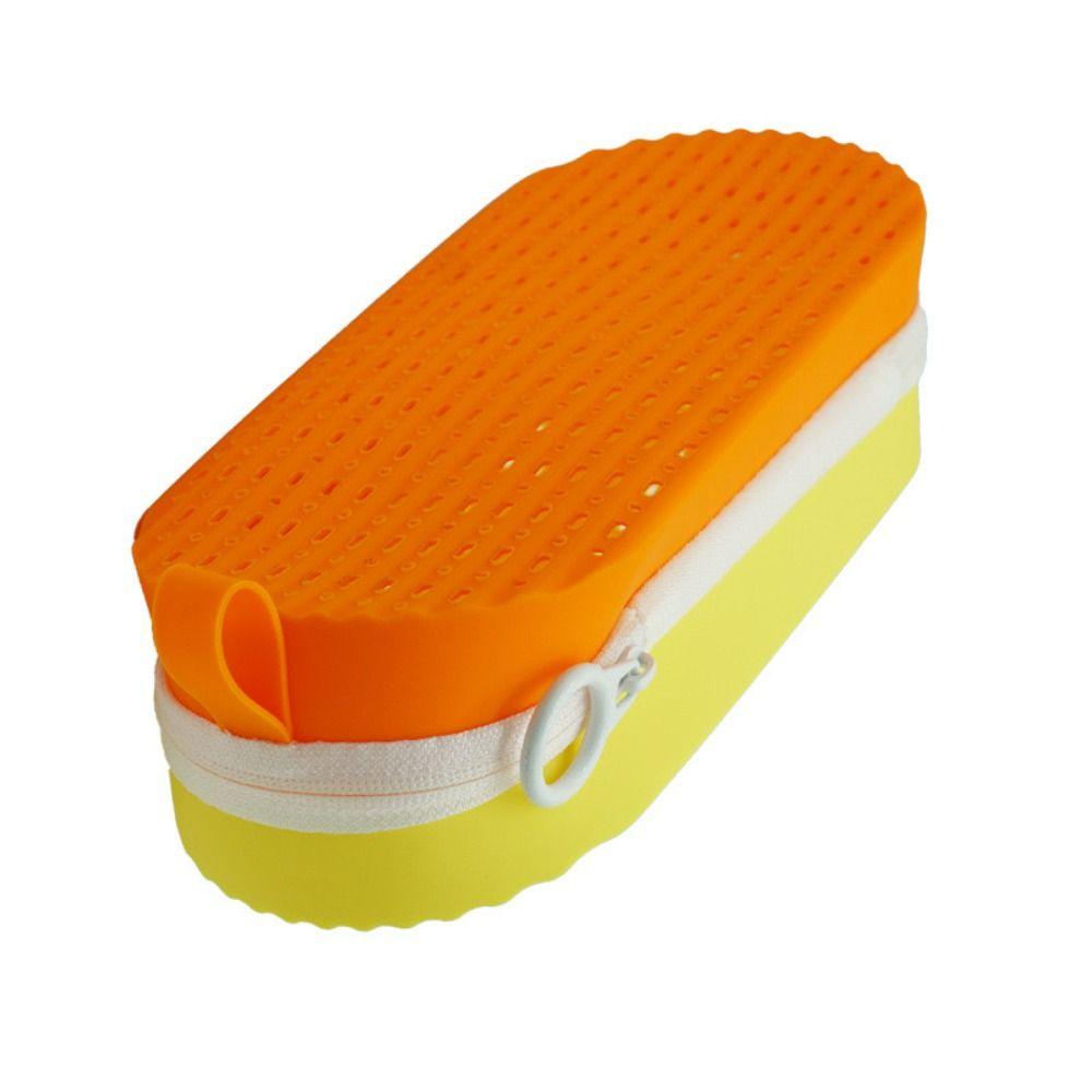 Silicone Zipper Eyeglasses Case Waterproof Sun Glasses Storage Box  Eye Wear Accessories