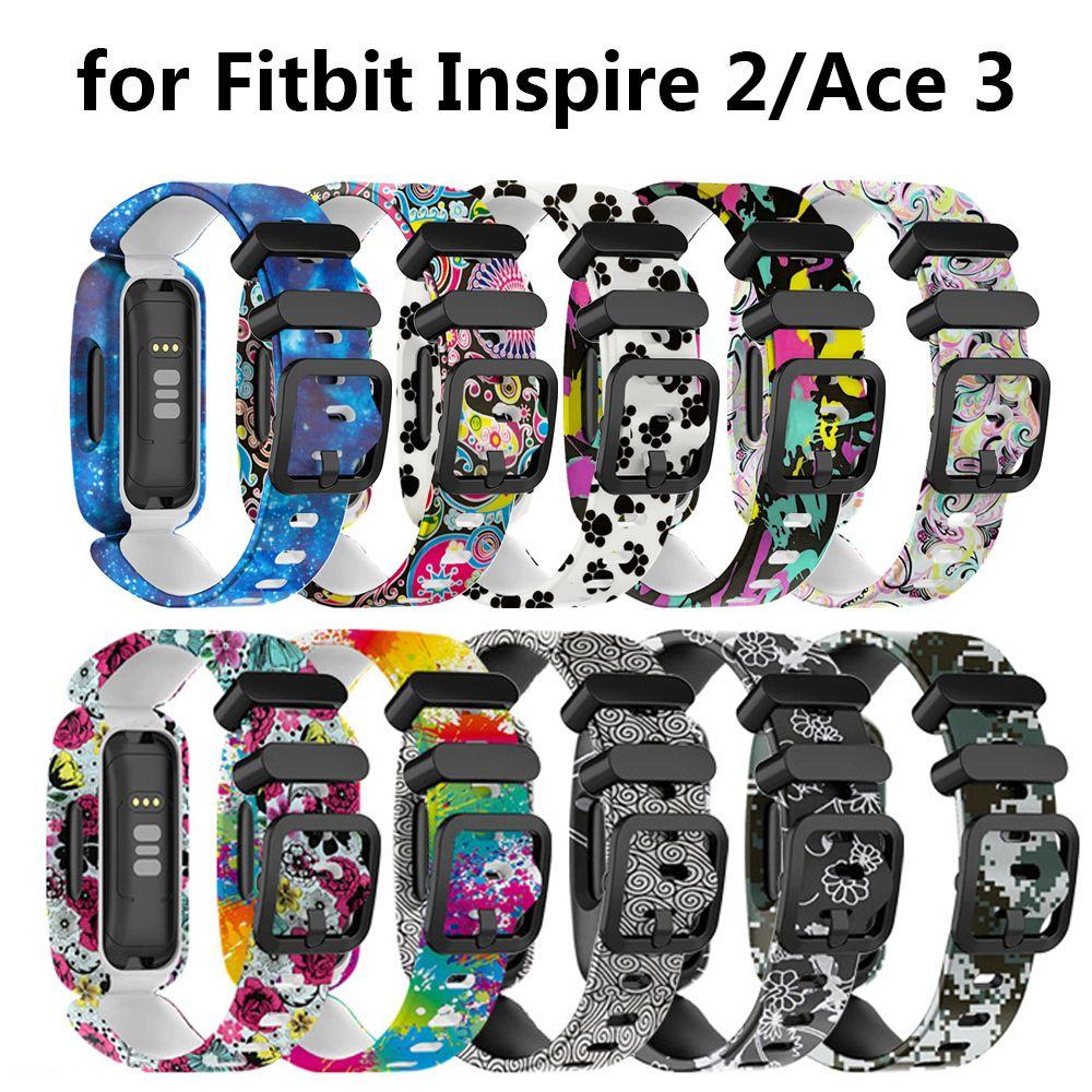 Cinturino da polso Braccialetto in silicone Per Fitbit Ace 3/inspire 2 Cinturino per orologio intelligente Braccialetto Sostituzione Cinturini da polso per bambini