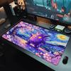 Mouse Pad Pokemon Notbook Extended Desk Mat Sakura Gengar Rubber Tapis Souris Gamer Accessories NonSlip Esports Gaming Mousepad