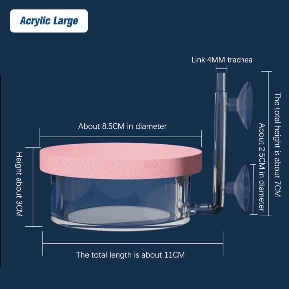 Aquarium Luftpumpe Stumm Sauerstoff-steigernden Kopf Fisch Tank Belüftung Refiner Sauerstoff Diffusor Air Stone Supplies