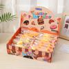 Stress Relief Croissant Squeeze Toy Waffle Donut Cheese Bread Sensory Toy Simulated Food Pinch Fidget Toy Decompression Tools