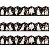 59 Ft Halloween Bulletin Board Border Self Adhesive Ghost Boo Pumpkin Scalloped Die Cut Border Trim Roll for Office