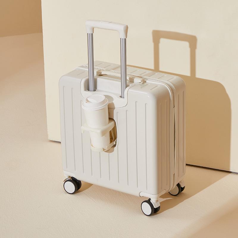 

Чемодан женский небольшой легкий переносной чемодан на колесиках универсальный колесный мини пароль дорожный чемодан мужской 18 inches белый