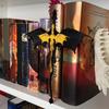 Yousheng Bucheinleger Drachen Bücherregal Dekoration Doppelgeflügelter Drache 3D Lesezeichen Bücherregal Einleger Dekoration Geschenk für Buchliebhaber