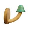 Cute Mushroom Clothes Hanger Wood Storage Rack Organizer for Hats Coat Towel