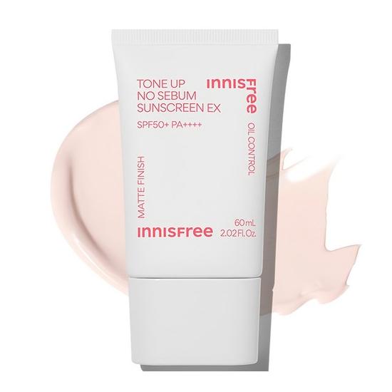 Innisfree Tone Up No Sebum Sunscreen EX SPF50+ PA++++ (60ml) 60ml