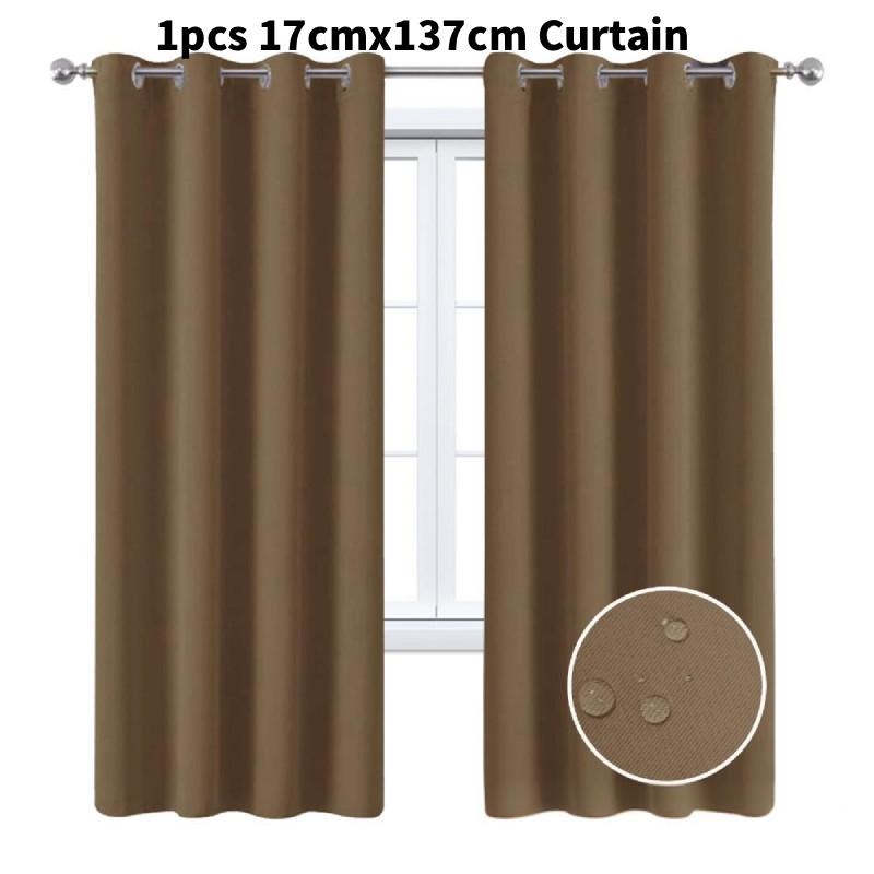 Waterproof Solid Color Sunproof Curtain For Sunroom And Commercial Applications