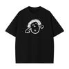 ZAZOMDE 2026 Casual Hip Hop Unisex Tshirt Funny Hand Drawn Surprised Curly Character Print Short Sleeve Loose Daily Wear Tees