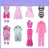 Barbie Movie Cosplay Costume Dress And Leggings Polyester Material, Xs To Xxxl Sizes