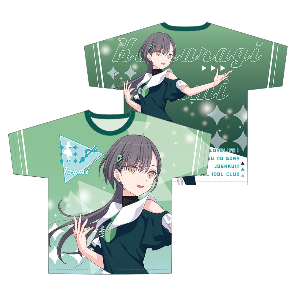 

KADOKAWA Love Live Hasunozora Girls Academy School Idol Club Full Graphic T-Shirt Ver. Suirinmai Katsuragi Izumi Length 730mm x Width 550mm x Sleeve