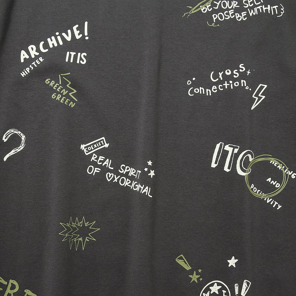 INTERCREW Kitsch Short Sleeve T-Shirt D Gray Ita2Tm02Adg