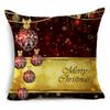 Home Decor Nordic Christmas Red Printed Polyester Pillowcase For Living Room Bedroom Decor Funda De Almohada